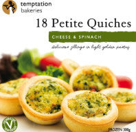 Petite Cheese & Spinach Quiche